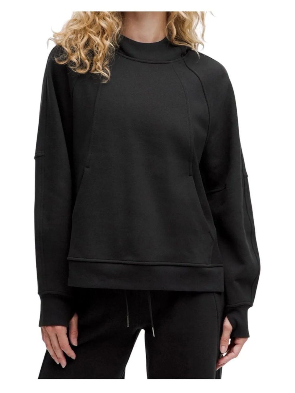 Lululemon Scuba Oversized Side-Slit Hoodie Black